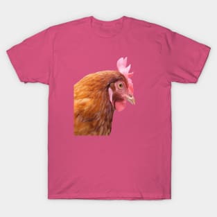 Funny Side View Of A Farmyard Hen T-Shirt